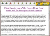   Emergency Food Supplies