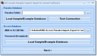   MS Access Paradox Import, Export & Convert Software