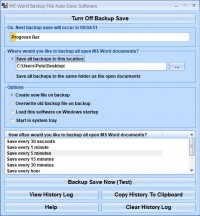   MS Word Backup File Auto Save Software