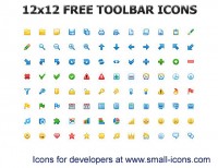   12x12 Free Toolbar Icons