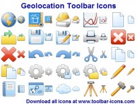   Geolocation Toolbar Icons