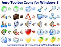   Aero Toolbar Icons for Windows 8