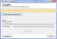   Convert vCard Contacts to Outlook Contacts