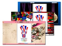   Page Turning Book Theme for 2012 Summer Olympics Game