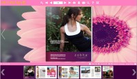   Flash Flip Album with Pink Flower Theme