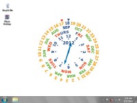   White Wheel Desktop Clock