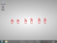  Hands Desktop Clock Wallpaper