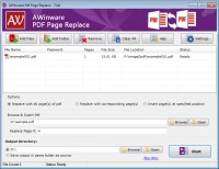   AWinware PDF Page Replace Insert