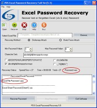   2007 Excel password Unlocker