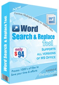   Word Search and Replace Tool