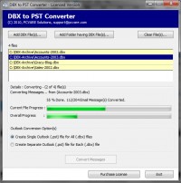   Converting DBX to PST