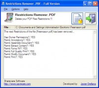   PDF Restrictions Eraser
