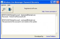   Windows Messenger Password Recovery