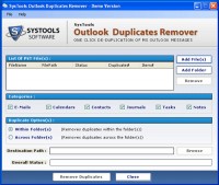   Remove Outlook duplicates Free