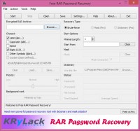   Free RAR Password Recovery