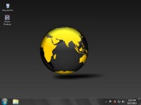   Black Spinning Globe Desktop Wallpaper