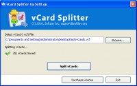   Separate vCard Contacts