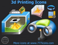  3D Printing Icons