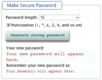   Make Secure Password