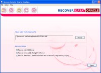   Recover Data for Oracle
