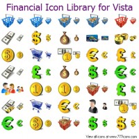   Financial Icon Library for Bada