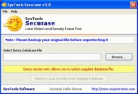   Remove Notes NSF Database Local Security