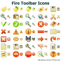   Fire Toolbar Icons for Bada