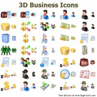   3D Business Icons for Bada