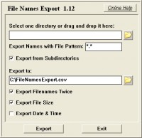   File Names Export