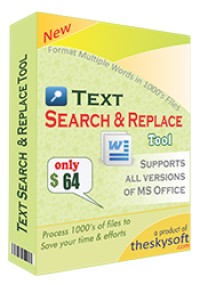   Text Search and Replace Tool