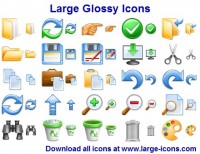   Large Glossy Icons