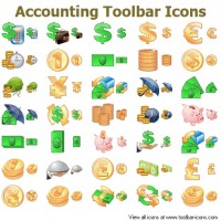   Accounting Toolbar Icons for Bada