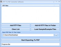  RTF To PDF Converter Software