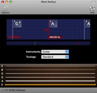   PitchPerfect Guitar Tuner for Mac