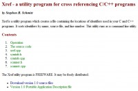   Xref a utility program