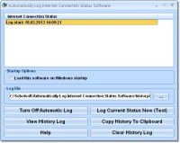   Automatically Log Internet Connection Status Software