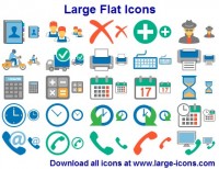   Large Flat Icons