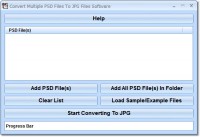   Convert Multiple PSD Files To JPG Files Software