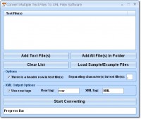   Convert Multiple Text Files To XML Files Software
