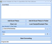   Convert Multiple XLS Files To OpenOffice ODS Files Software
