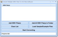   Convert Multiple WMV Files To AVI Files Software