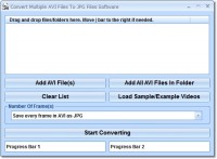   Convert Multiple AVI Files To JPG Files Software