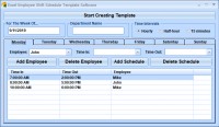   Excel Employee Shift Schedule Template Software