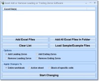   Excel Add or Remove Leading or Trailing Zeros Software