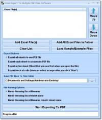   Excel Export To Multiple PDF Files Software