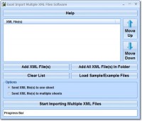   Excel Import Multiple XML Files Software
