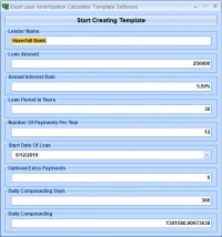   Excel Loan Amortization Calculator Template Software