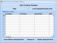   Excel Phone List Template Software
