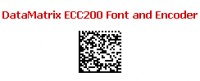   DataMatrix ECC200 Font and Encoder