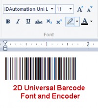   2D Barcode Font and Encoder for Windows